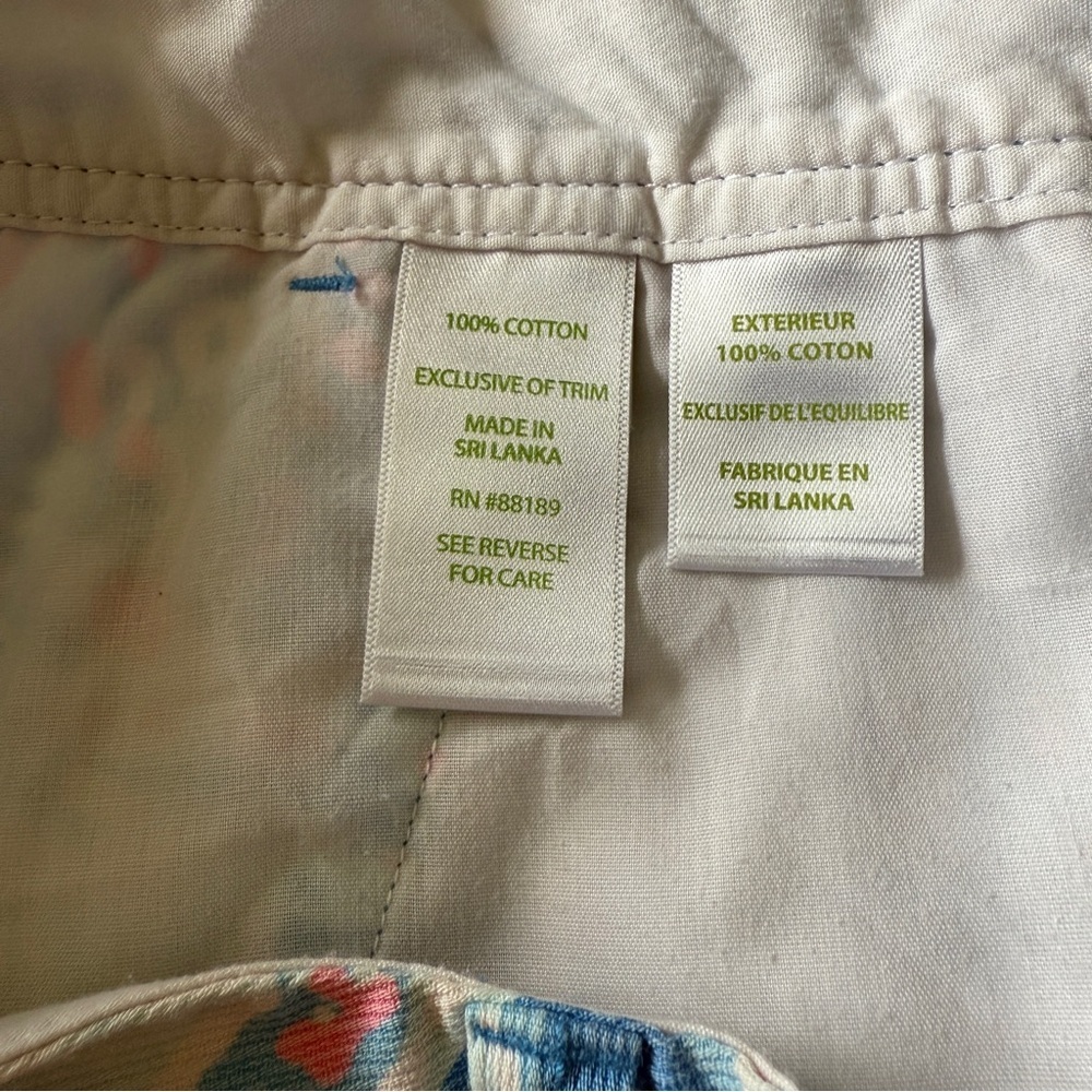 Lilly Pulitzer Blue & Pink Seashell Callahan Shorts Size 2 - Picture 8 of 8